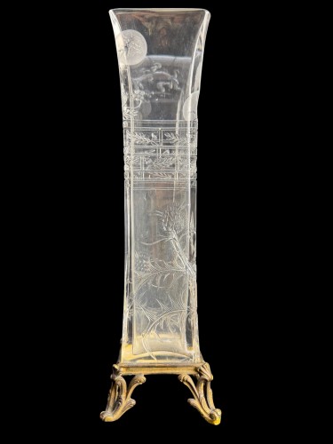 Baccarat Vase Featuring The Mythical Dragon Graoully - Glass & Crystal Style Art nouveau