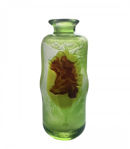 Désiré Christian Frères et fils, Meisenthal - Vase aux Courgettes