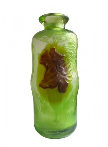 Antiquités - Désiré Christian Frères et fils, Meisenthal - Vase aux Courgettes