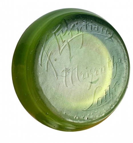 Antiquités - Désiré Christian Frères et fils, Meisenthal - Vase aux Courgettes
