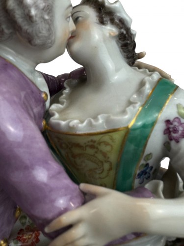 Meissen Porcelain group of lovers - 