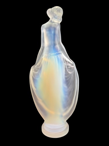 Glass & Crystal  - Lucile Sevin For Etling, Opalescent Glass Statuette 
