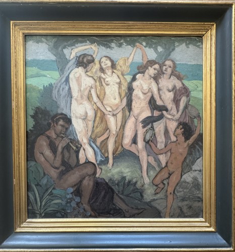 Charles Naillod (1876-1941) « Bacchantes » - Tableaux et dessins Style Art Déco