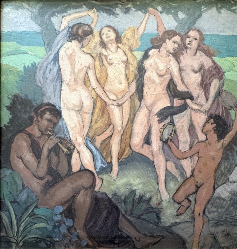 Tableaux et dessins Tableaux du XXe siècle - Charles Naillod (1876-1941) « Bacchantes »