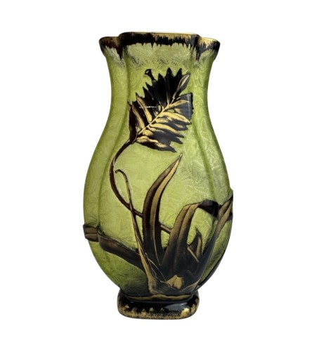 Baccarat - vase « Broméliacées » vers 1900