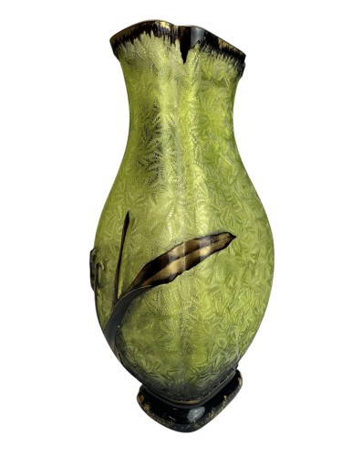 XXe siècle - Baccarat - vase « Broméliacées » vers 1900