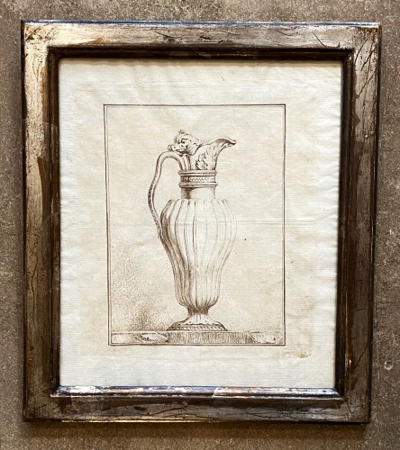 XIXe siècle - Série de neuf dessins de vases