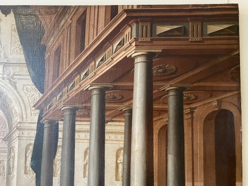 XVIIIe siècle - Scène dans un palais, Espagne début du 18e siècle