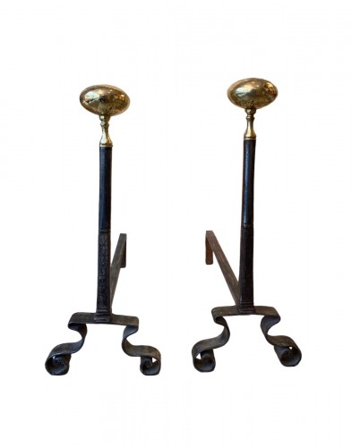 Pair Of Large 18th Century Andirons