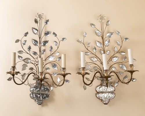 Paire de grandes appliques Baguès circa 1950 - Lighting Style 50