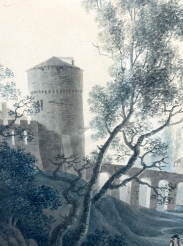 Louis XVI - Set of 4 landscapes, France 18th century