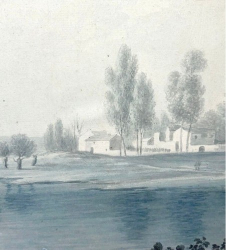 Antiquités - Set of 4 landscapes, France 18th century