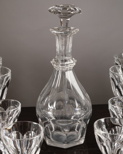  - Baccarat , Service de verres en cristal modèle Harcourt