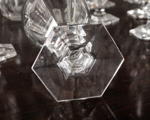 Antiquités - Baccarat , Service de verres en cristal modèle Harcourt