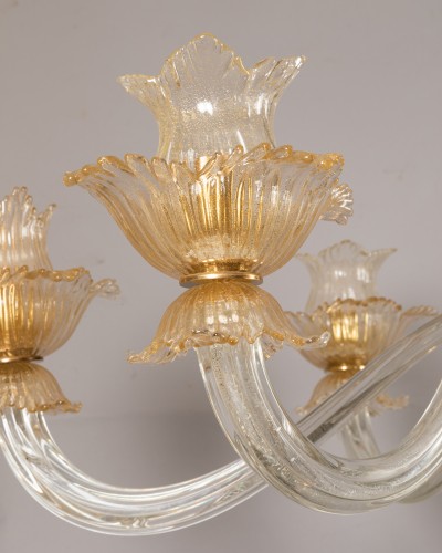 XXe siècle - Lustre en verre de Murano , 1960