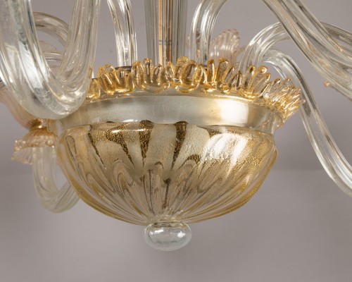 Antiquités - Italian Murano chandelier,  circa 1960