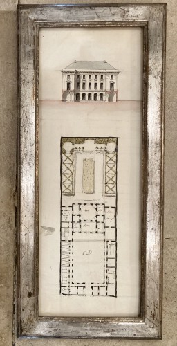 Paintings & Drawings  - pair of architectural drawings, France 18th century