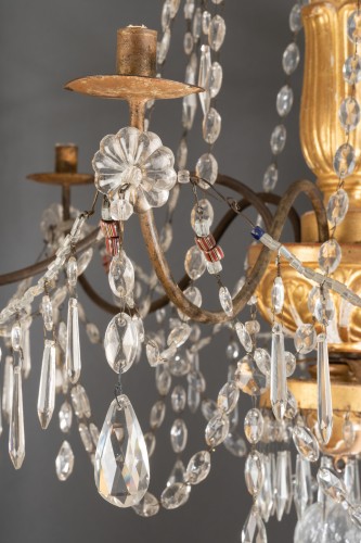 Genoese Chandelier, Italy Late 18th Century - Lighting Style Louis XVI