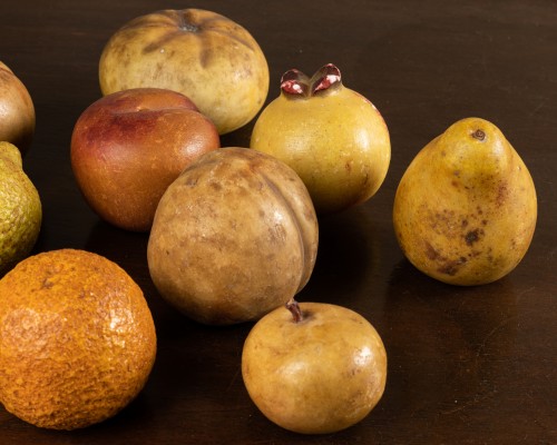 18th century - Collection Of 10 Marble Fruits