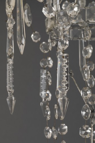 XIXe siècle - Lustre à cristaux italien XIXe siècle