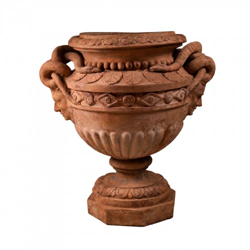 Grand vase en terre cuite XIXe siècle