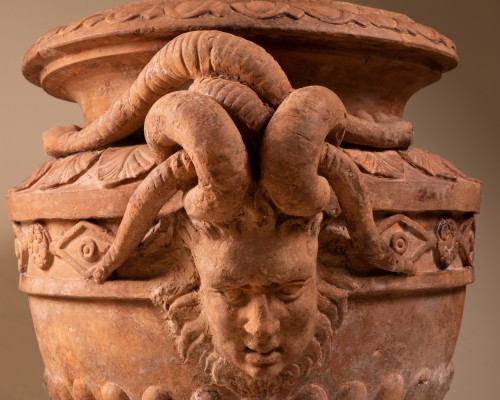Large 19th Century terracotta Vase  - Restauration - Charles X