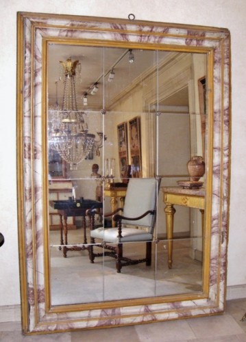 XVIIe siècle - Très grand miroir, Italie 17e siècle