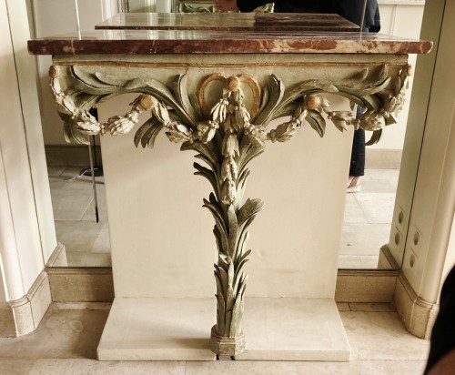 18th century painted console - Furniture Style Louis XVI