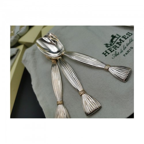 Hermès Paris - &quot;Moisson&quot; Silver Plated Cutlery Set - 