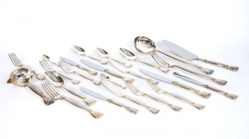  - Hermès Paris - &quot;Moisson&quot; Silver Plated Cutlery Set
