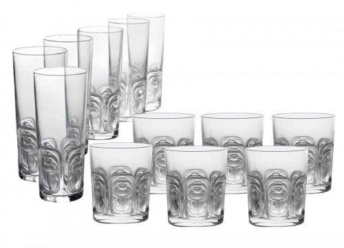 Lalique France - Ensemble de 12 verres « Khépri »