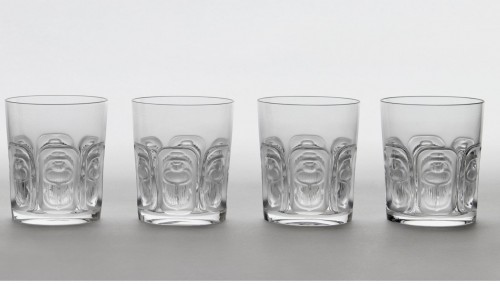 Lalique France - Set of 12 “Khépri” glasses - 