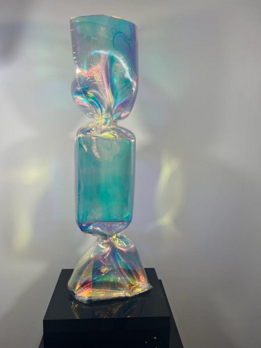 Sculpture  - Laurence Jenkell - «Jenk» Irise Radiant Candy Wrapping