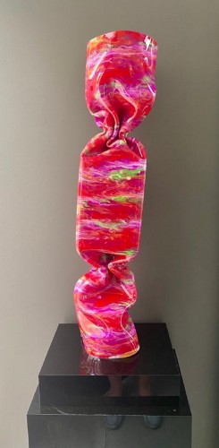Sculpture  - Laurence Jenkell - “Jenk” Wrapping Candy Peach Melba