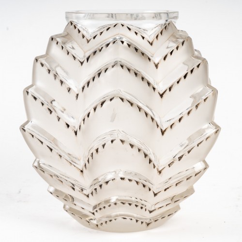 René Lalique  - Vase "Soustons" - Verrerie, Cristallerie Style 