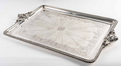Antique Silver  - Cardeilhac -  Sterling Silver Tray