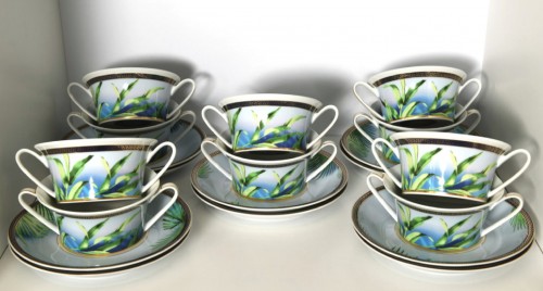 Versace &amp; Rosenthal  - Jungle Service 108 pieces - Glass & Crystal Style 
