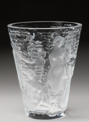 R. Lalique -  &quot;Ondines&quot; Vase 1938 - Glass & Crystal Style 