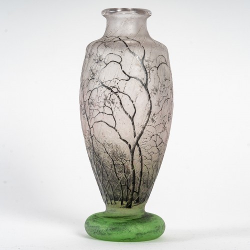 Daum - Vase Arbres sous la pluie  - Verrerie, Cristallerie Style 