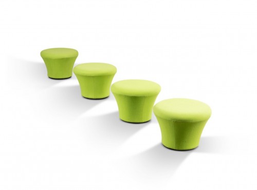 Pierre Paulin - Suite of four Mushroom stools, model P561 - Seating Style 