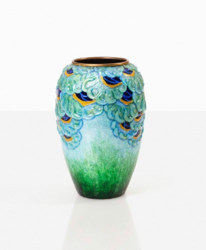 Camille Fauré (1874-1956)  - Enamelled Vase - Decorative Objects Style 