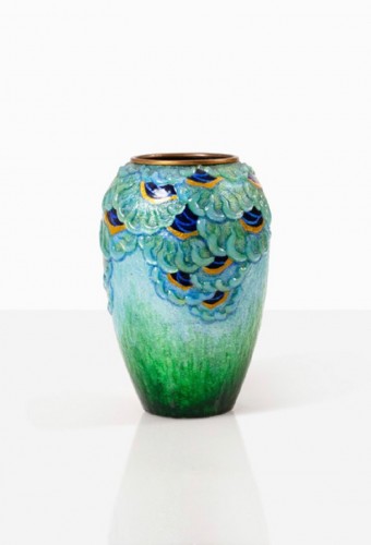 Objet de décoration Cassolettes, coupe et vase - Camille Fauré (1874-1956)  - Vase émaillé