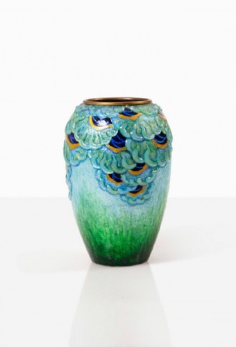 Decorative Objects  - Camille Fauré (1874-1956)  - Enamelled Vase