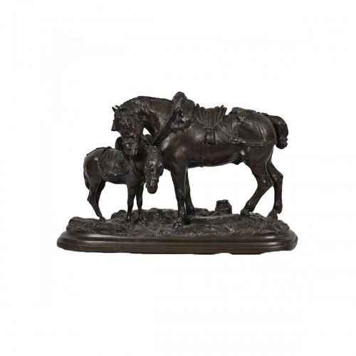 Pierre Lenordez (1815-1892)  - Draft horse and mule