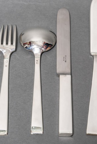 20th century - Jean Tétard - Cutlery set in sterling silver