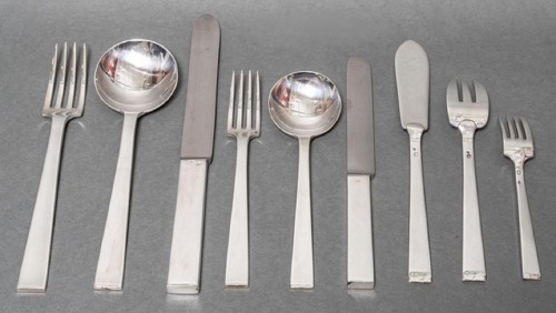 Antiquités - Jean Tétard - Cutlery set in sterling silver