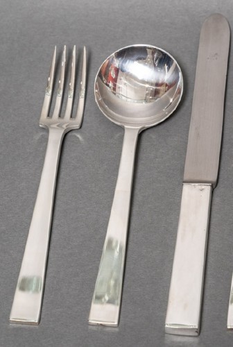 Antiquités - Jean Tétard - Cutlery set in sterling silver