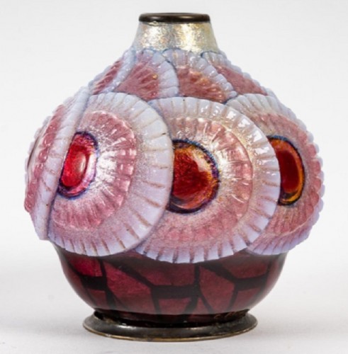 Decorative Objects  - Camille Fauré (1874-1956) - Enameled vase circa 1930