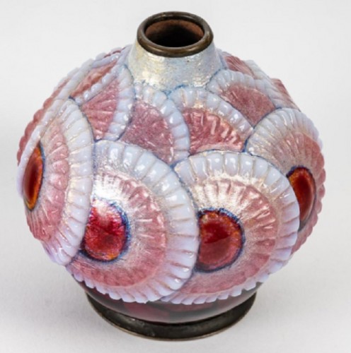 Camille Fauré (1874-1956) - Enameled vase circa 1930 - 