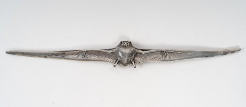 Victorin Sabatier - Coupe papier chauve-souris en argent massif - Argenterie et Orfèvrerie Style 